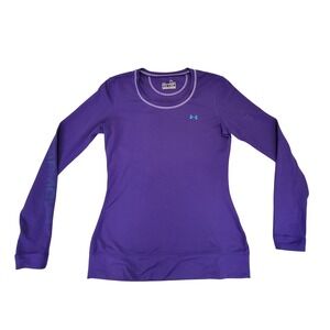 Under Armour Fitted Purple Long Sleeve Athletic Shirt Top Womens M